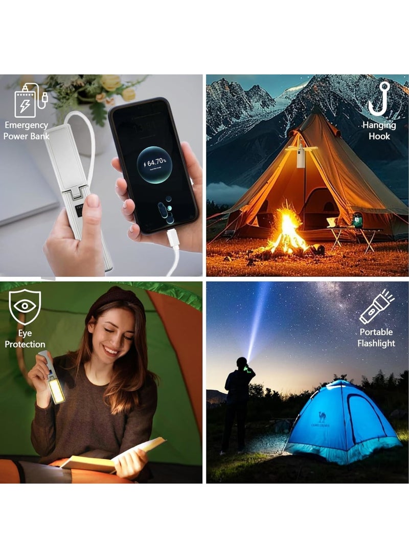 سيوسي فانوس تخييم قابل لإعادة الشحن، 2000 مللي أمبير، 1000 لومن مصباح يدوي LED قابل للتعتيم، مقاوم للماء IPX6، ضوء أساسي لأساسيات المشي لمسافات طويلة والتخييم - Image 3